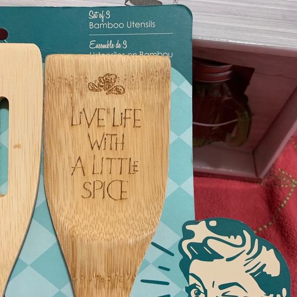Bamboo Utensil Set with Cute Sayings - Picture 4 of 5